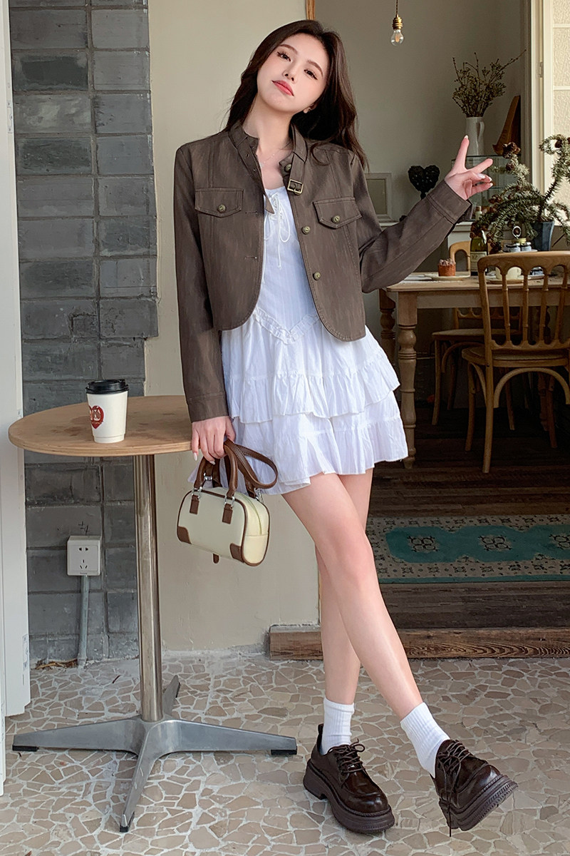 现货春秋pu皮衣夹克机车风外套2406P135控198,女装皮衣,艾青服饰