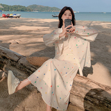 大一直出货春秋夏装波点防晒衬衫半裙两件套2423p125k188，女装套装/套裙，艾青服饰