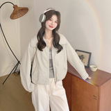 2026新款现货韩版皮衣外套1535203P145K238，女装皮衣，艾青服饰