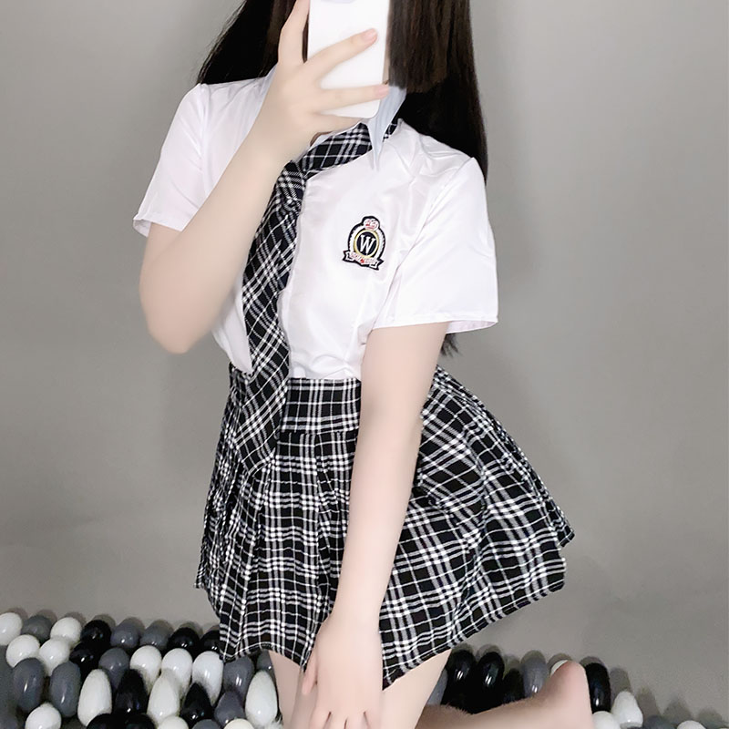 性感JK学院风制服纯欲内衣成人夜店cos免脱诱惑尤物少女辣妹套装