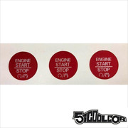 道奇挑战者贴纸  地狱猫srt一键启动贴纸 红色启动键 5icoolcar