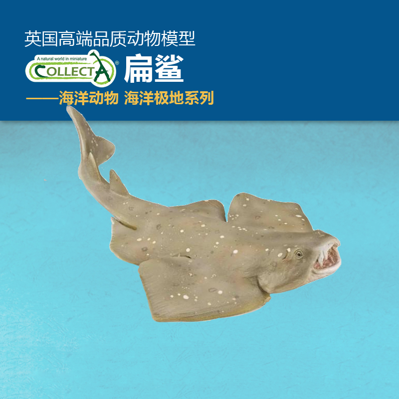 我你他海洋动物扁鲨仿真玩具