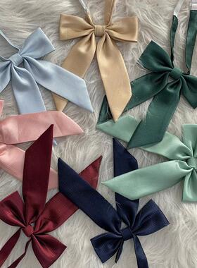 Ruibbit搭配品JK制服纯色斜角长柄领结女子蝴蝶结