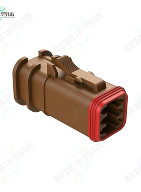 AT06-6S-OMRDBRN[连接器6 POSITION OVERMOLDED PLUG, SOCK]