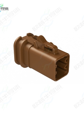 ATP06-6S-OMRDBRN[连接器CONN PLUG HSG 6POS]