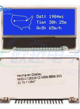 NHD-C12832A1Z-NSW-BBW-3V3《LCD COG GRAPHIC 128X32》