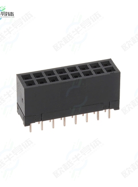 HIF3H-16DA-2.54DSA(61)[连接器CONN RCPT 16POS 0.1 GOLD PCB]