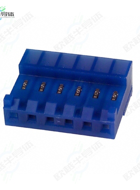 3-643821-6[连接器CONN RCPT 6POS IDC 26AWG TIN]