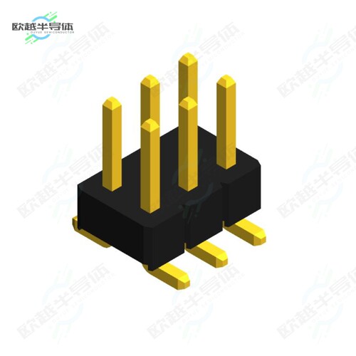 PHED-SS006G1ABONE-B300[连接器MALE HEADER VERTICAL SMD 6POS G