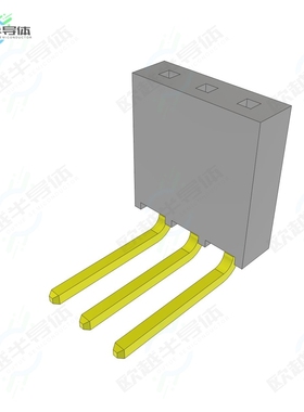 SSQ-103-03-F-S-RA[连接器CONN RCPT 3POS 0.1 GOLD PCB R/A]