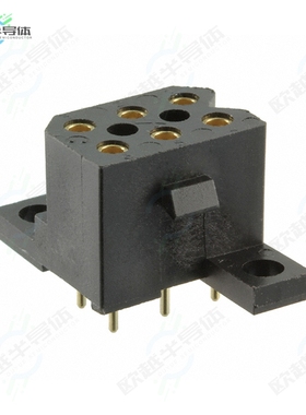 SMS6GE3J[连接器CONN RCPT 6POS 0.2 GOLD PCB]