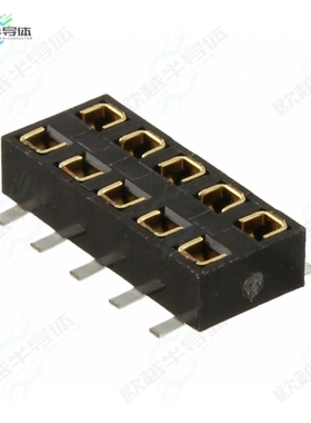 M22-6360542[连接器CONN RCPT 10POS 0.079 GOLD SMD]