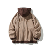 日系白底撞色连帽外套假两件刺绣潮男休闲夹克6628P98控138，男装夹克，电商A029A