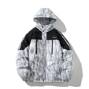 保暖外套棉袄连帽港风棉服 青年男帅气宽松棉衣 6678 P118控168，男装棉衣，电商A029A