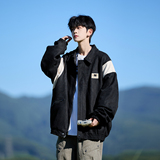 相机片新款港风宽松休闲棒球服夹克百搭外套男6631P88控118，男装夹克，电商A029A