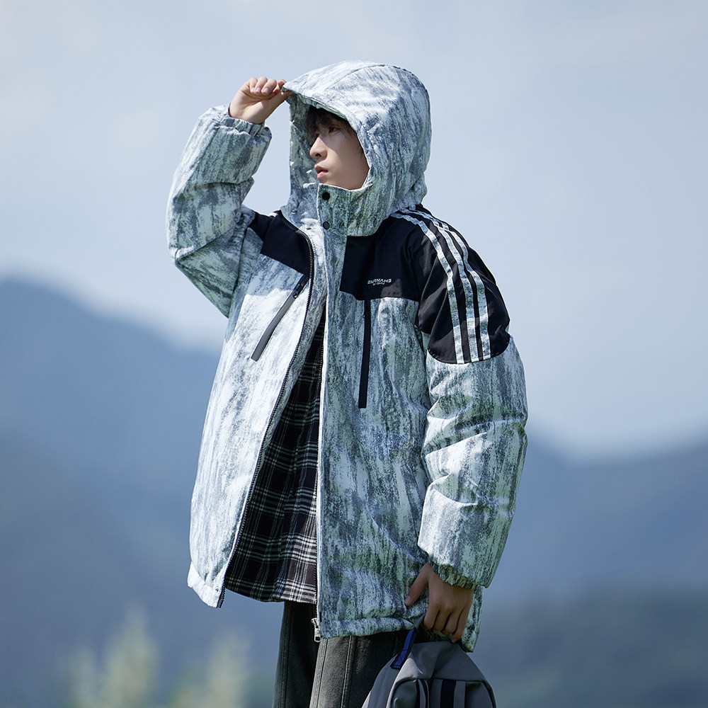 加厚外套棉袄冬款连帽流行棉服男拼色炸街棉衣6678P118控168,男装棉衣,电商A029A
