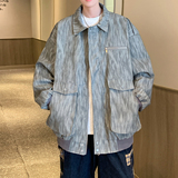 港风外景大码皮衣外套潮男纯色休闲青年机车夹克6655P88控138，男装皮衣，电商A029A