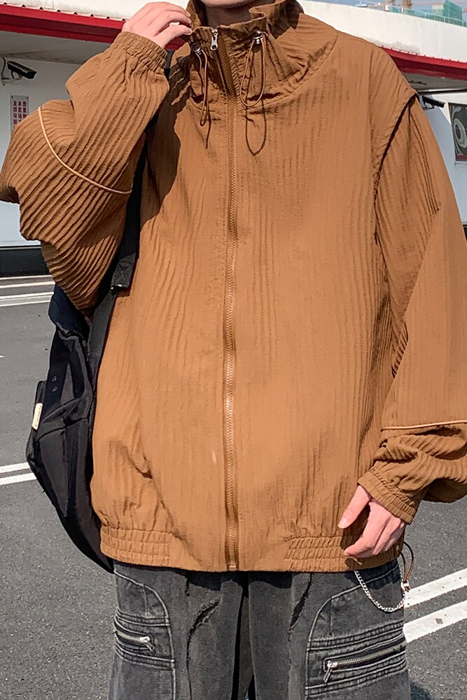 外景新款夹克青年男大码宽松休闲外套纯色可二开6633P88控128,男装夹克,电商A029A