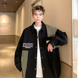 新款日系灯芯绒休闲夹克男宽松休闲外套港风外景6629P68控98，男装夹克，电商A029A