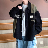 新款日系灯芯绒休闲夹克男宽松休闲外套港风外景6629P68控98，男装夹克，电商A029A