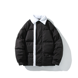 大码宽松港风日系棉服冬季羊羔毛外套男纯色棉衣2911P105控148，男装棉衣，电商A029A