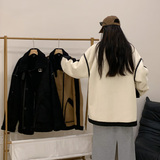 情侣款大码外套冬装羊羔毛棉服男女加绒加厚棉衣2701P115控158，男装棉衣，电商A029A