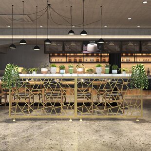 北欧铁艺护栏装饰火锅店卡座隔断饭店矮墙酒吧工业风屏风餐厅围栏