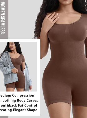 2025 女收腰短袖连衣裤 Sexy woman short-sleeved jumpsuit