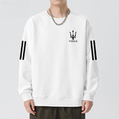 清仓捡漏外贸原单尾货圆领卫衣男春秋季 潮牌宽松休闲长袖 情侣印花