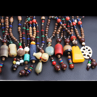 民族风项链时尚挂件挂饰衣服百搭配饰装饰品复古毛衣链长款夏季链