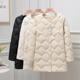 配大衣内搭叠穿羽绒内胆无领90绒 轻薄羽绒服女中长款 春秋冬季 新款