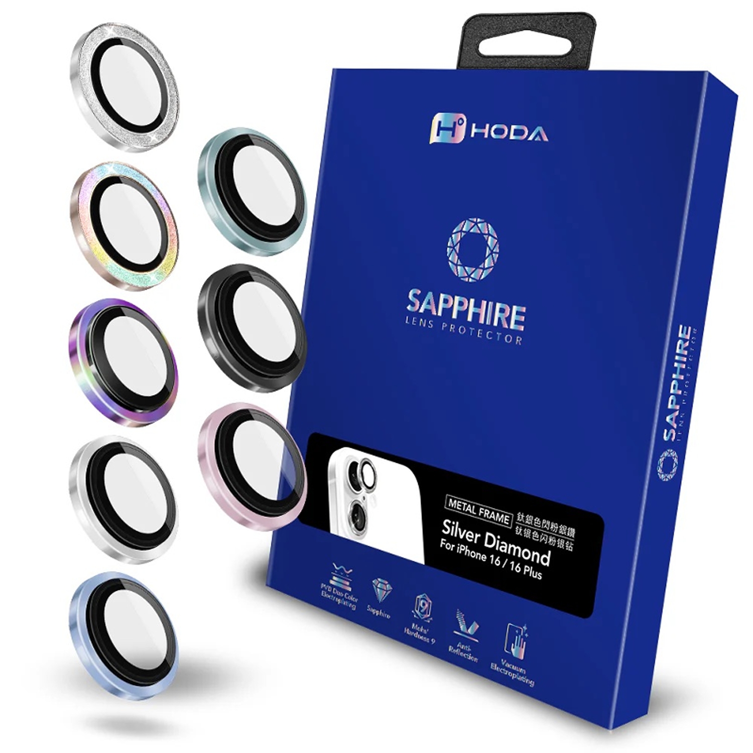 hoda好贴蓝宝石苹果16高清镜头膜