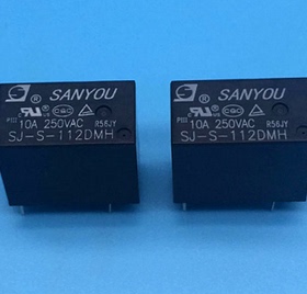 三友继电器 SJ-S-112DM  SJ-S-124DM一组常开4脚 10A/250VAC DMH