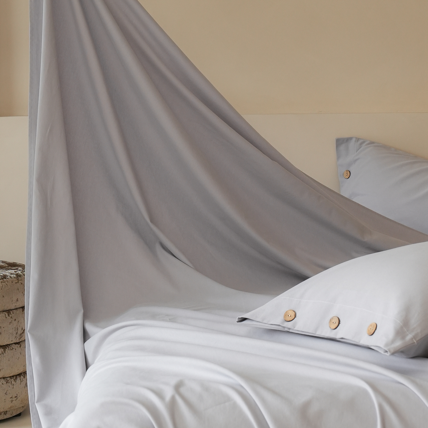 纯色简约100%全棉加厚磨毛床单