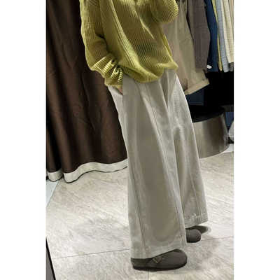 【思文Kiki】高奢百搭款牛仔阔腿裤 B34-9994