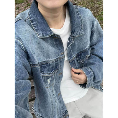 【思文Kiki】高奢牛仔外套 D31-2732