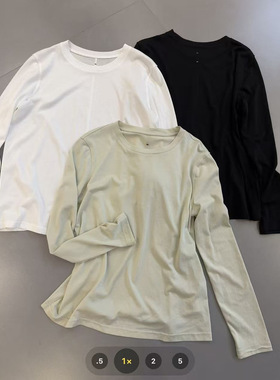 【四季可穿】纸片人高品天丝精致圆领T D16-989