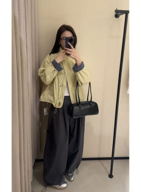 【春夏新品】高奢立领休闲款外套 W2-6910
