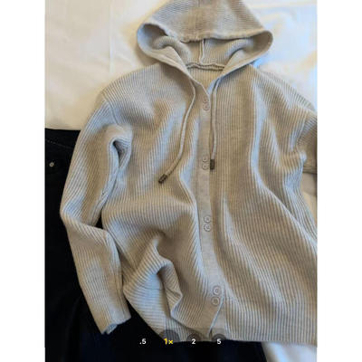 【思文kiki】高定连帽针织衫 F25-7855