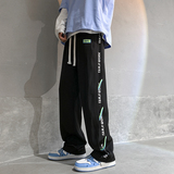 冰丝款春款薄款设计感卫裤针织抽绳休闲裤高街运动裤P45控58，男装休闲裤，电商D205