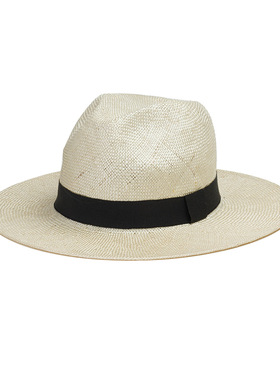 欧美风简约时尚织带装饰宽檐剑麻爵士草帽旅游遮阳防晒度假沙滩帽