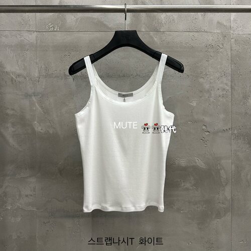 韩国直邮MUTE-P空空韩代26夏季新款高级风修身款纯色简约背心吊带