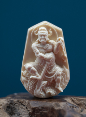 守艺男女猛犸象牙纯手工牌子挂件