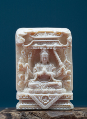 守艺男女猛犸象牙纯手工牌子吊坠