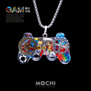 原创赛博朋克个性 复古项链嘻哈游戏手柄吊坠小众钥匙扣送男友礼物