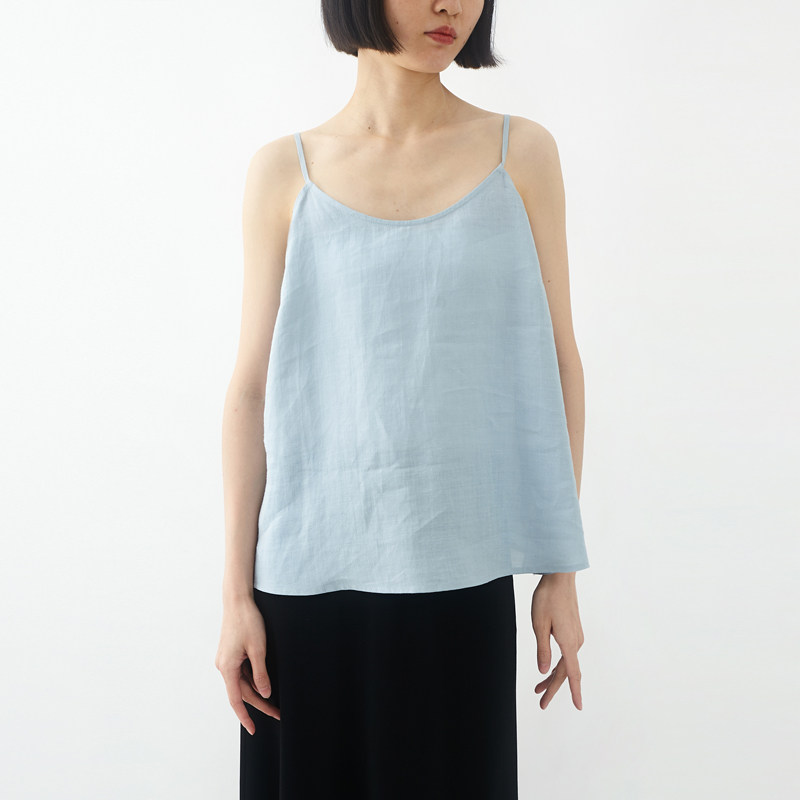 多色清凉苎麻简约打底吊带衫小鱼夏季百搭纯色薄款休闲背心女上衣