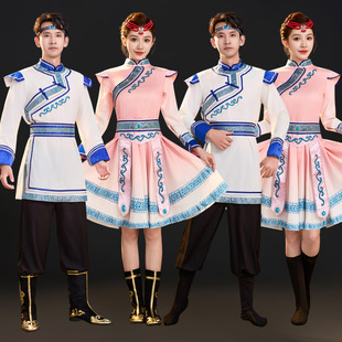 蒙古舞蹈演出服女成人民族风大摆裙高级定制艺考服装蒙族服饰新款