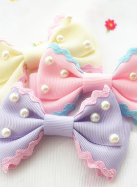 lolita甜系冰淇淋色软妹珍珠发夹