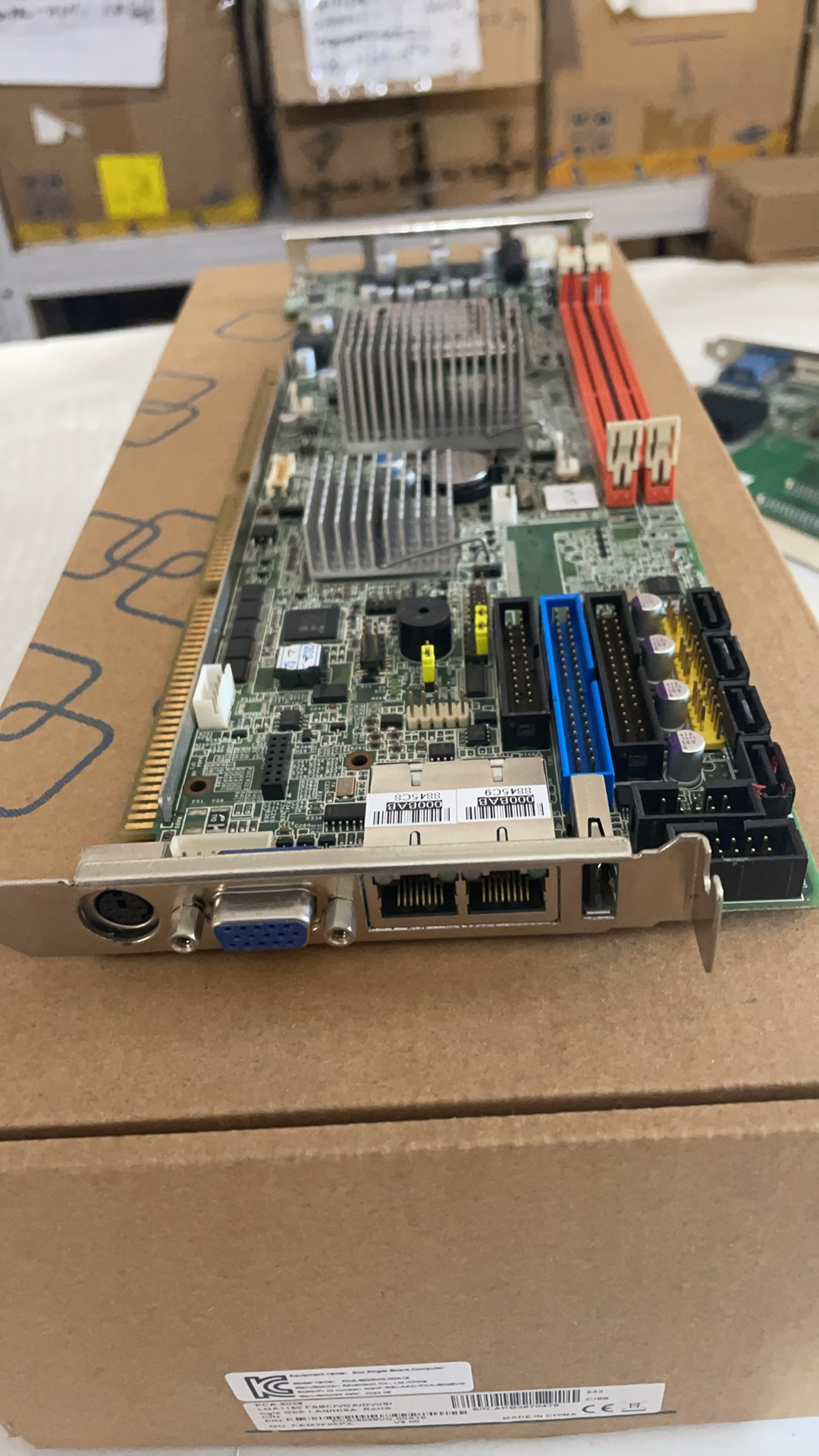全新工控主板PCA-6011G2 REV.A1双网口PCA-6011VG