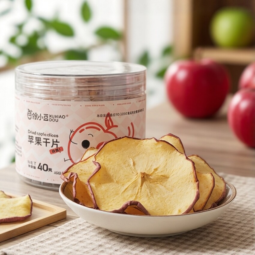 手工无添加苹果干片泡水喝的无油不加糖宝宝零食蛋糕咖啡饮品装饰